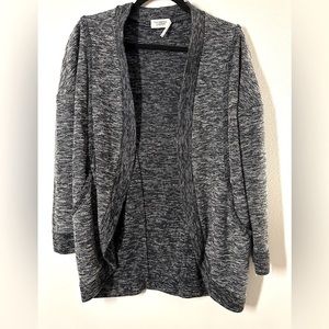 Out From Under Cardigan- Black and White Stitch
